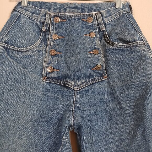 Vintage 80's Western Ethics High Rise Button Up Jeans Women's Small - Picture 7 of 9